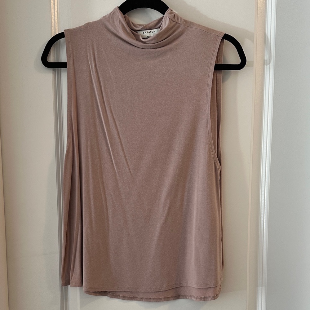 Babaton Dusty Pink Sleeveless Blouse